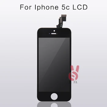  1 Kom. Klasa AAA, Bez mrtvih piksela za iPhone 5C LCD zaslon osjetljiv na dodir Digitalizator Zamjena Montaža Dijelova Kaljeni film