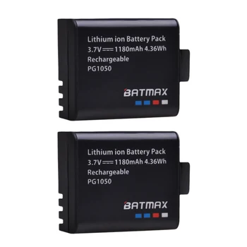  2 kom. 1180 mah PG1050 Baterija + 3 Utora LED USB Punjač za SJCAM SJ4000 SJ5000X M10 EKEN H9 H9R H8R H8 Akcijske kamere Visoke Kvalitete