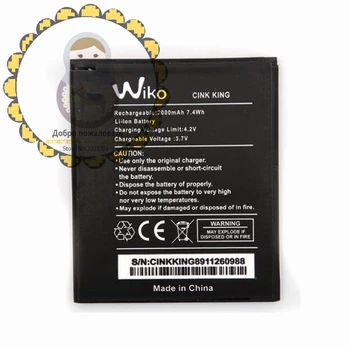  2000 mah Kvalitetna Zamjena Litij-ionske Baterije Za Wiko CINK KING Batterie Batterij Bateria