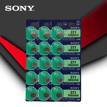  5 kom. Sony Original 371 SR920SW 920 1,55 U Baterija za sat SR920SW 371 Dugme ćelija za kovanice MADE IN JAPAN