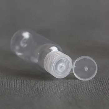  5pcs 5 ml - 100 ml Plastične PET Prozirne Boce s gornjim Poklopcem za Losion Kozmetički Spremnici Za uzorke Šampona Za Putovanja Tekući Višekratnu upotrebu Bočice