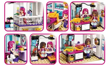  760 kom. Kuća pop-zvijezde Nasip Gradbeni blok Kompatibilne Prijatelji Legoinglys za djevojčice Figurice Cigle Edukativne igračke za djecu