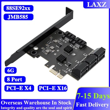  Adapter SATA PCI-E 4/5/8/10/12/16/20/24 Priključka za PCI Express X1 X4 X8 X16 Za Sučelje SATA 3.0 Kontroler Kartice za Proširenje, Brzinom Od 6gbps