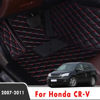  Auto-Tepisi LHD za Honda CR-V CRV 2011 2010 2009 2008 2007 Auto Oprema za interijer, Tepisi na red je Vodootporan, Kožni tepisi