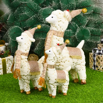  Božićne figurice Lutka Natalni Los božićne ukrase za dom Novogodišnji Božićni poklon home dekor adornos de navidad Alpaka