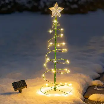  Božićno Drvce LED Svjetla Solarna Lampa Vanjski Dvorište je Sjajna Svjetla Božićno Drvce Za Dekoracije Božićnog Vrt