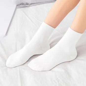  CLOOCL Bijele Čarape Izravne Čarape Unisex Poliester, Pamuk Prosječna Čarapa Moda 30 cm/40 cm Čarapa Ulične Odjeće Veleprodaja Čarapa