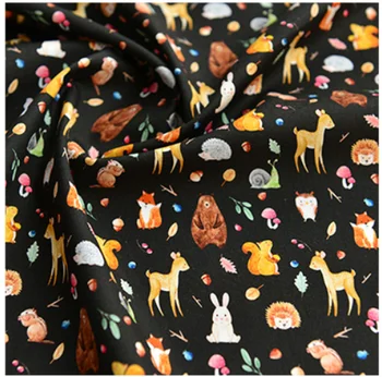  Crtani Životinje Jednorog Mačka Zvijezde Print Pamučna tkanina za odjeću za djevojčice domaće tekstilne Prošiven Naprtnjače Torbica za jastuk DIY