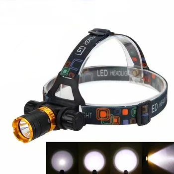  D07 Magnetski Prekidač Vodootporan Ronjenje Lampe za Glavu Fenjer Uranjanje Pod Vodu 15 metara Svjetla XML-T6 Led Svjetiljku od perli Baklja