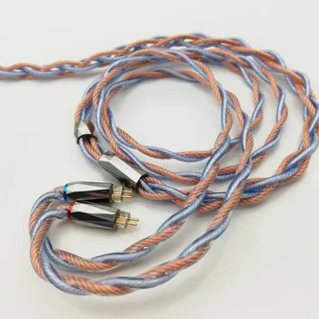 Hiclass 4-jezgreni ЛИТЦ 7N OCC Посеребренный Kabel Za nadogradnju kabel za slušalice, Kabel za zamjenu slušalice Za kabel MMCX 2PIN 0,78