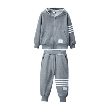  Jesensko-zimska odjeća za djecu za dječake odjeća za djevojčice, sa kapuljačom+hlače 2 kom. Odijelo Odijelo Dječje kostime Komplet odjeće za dječake