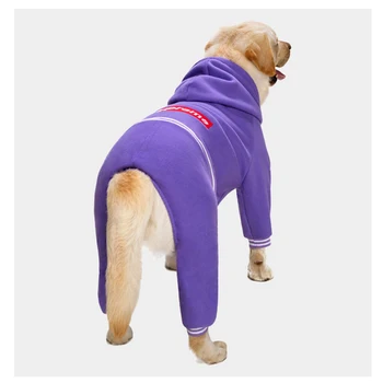  Jesensko-zimska odjeća za velike pse džemper sa kapuljačom za pse/potpuna pokrivenost jedan detalj/pogodan za kaput za srednje i velike pse