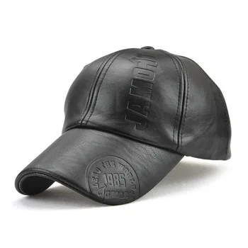  Kožnu kapu Muška moda sportsku kapu Vojska vojna šešir Muška kapu British Vintage kožna kapa od bičevati za kamione