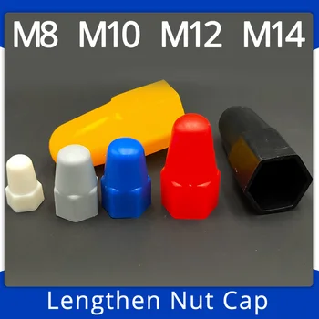  M8 M10 M12 M14 Crna Bijela Plava Žuta Siva Crveno PE Poklopac Vijka Kupole Zaštitni Poklopci Matica Otvorena Šesterokutna Plastični Matica Kapa