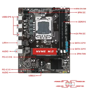  Matična ploča MACHINIST X79 LGA 1356 Komplet sa procesorom Xeon E5 2420 V2 16 GB(2 X 8 GB)ram-a DDR3 ECC M. 2 NVME X79 - V307