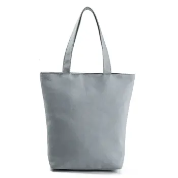  Moda Slatka Pas Tiskane torba na rame Za žene Velikog Kapaciteta Eko Reusable Plava Torba za kupovinu Dizajn životinja Dama Prometna plaža torba