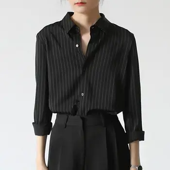  Modni dizajner ženske majice u crnu traku, Ljetne Nove odbačenost ovratnik, univerzalni office elegantne ženske jakne, kapute, majice