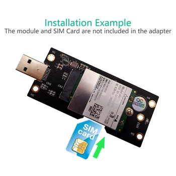 NGFF M. 2 Ključ B USB 3.0 Adapter je Pretvarač Kartice za Proširenje, Kartica sa SIM 8pin Auto-Slot za 3G/4G/5G