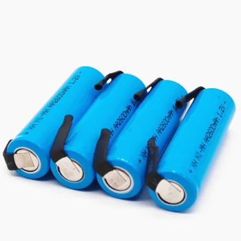  Nove Baterije 1,2 AA 2600 mah, 2A Ni-MH, Plavi Kontakt Kućišta za električni brijač Philips