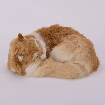  Novi simulator uspavana mačke realan kreativni dar za žute mačke 25x20x11 cm