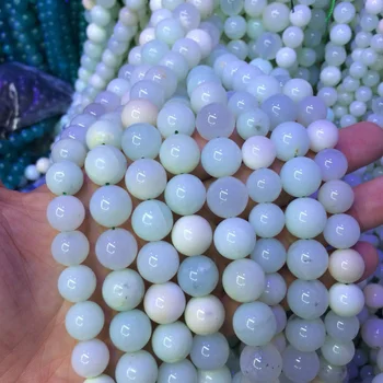  Okrugle perle od zelenog опалового kamena zrna od prirodnog dragog kamena DIY slobodan perle za izradu narukvice i ogrlice 15