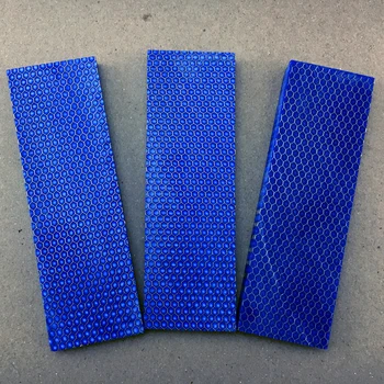  Plava ručka noža C-Tek DIY materijal ploča Materijal smole Zmija zrno Cell uzorak Ručka za praćku -1 stvar