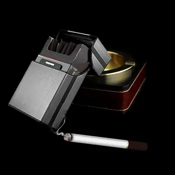  Siva Aluminij Metalni Držač Za Cigarete, Kutije Za Cigare Pocket Torbica Za Skladištenje Duhana S