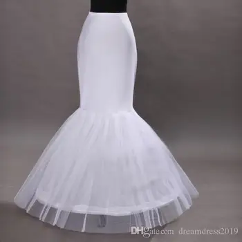  Svadba haljina Sirena Donja suknja za klizanje Suknja-folijom dužine do poda Donja suknja s кринолином Donja suknja