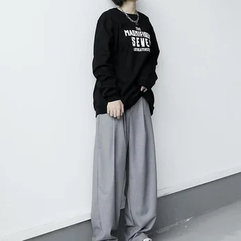  Svakodnevne hlače su čvrste Ženske Slobodne Ulica odjeća Harajuku Proljetna moda za studente Ravne hlače Jednostavna Osnovna par Popularna