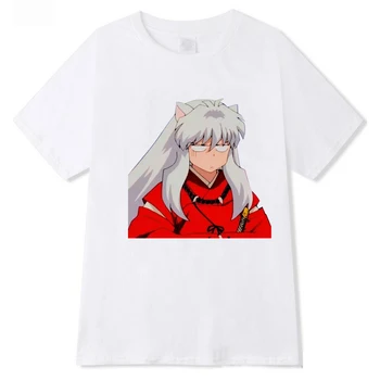  T-shirt Yashahime Za žene s smiješno crtani po cijeloj površini Casual top Majica japanske anime Inuyasha Muška majica