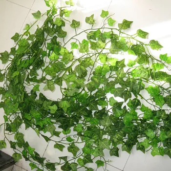  Umjetna Ivy zelene Lažni Listovi Zeleni Zid Slatki Krumpir 1,8 M Lisnato Loze Vjenčanje Гирлянда Biljka Vinova Lišće Kućni Dekor