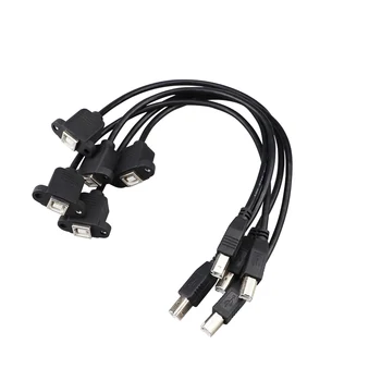  USB 2.0 Tip B od muškaraca i žena Produžni kabel M/F Kabel za prijenos Podataka Nosač na Ploču Za pisač ili 3D pisača Kabelski Priključak za Adapter 30 cm