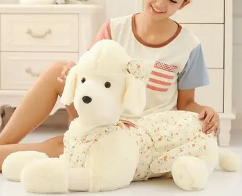  Velika prekrasna pliš igračku za pse-pudli, soft iza lutka-jastuk za pse oko 90 cm 2684