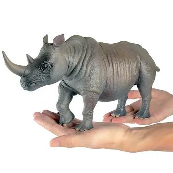  Veliki simulacija PVC Džungla Divlje Životinje Zoo Slon Lav Tigar Nosorog Model PVC Figure Edukativne igračke za djecu Poklon
