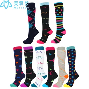  Visok кнесс ženske, muške sportske kompresije čarape Kompresije čarape sportske elastične čarape čarape tlačne