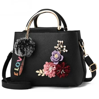 دخول سريعون ليا  Vruće torbe za žene dizajnersku torbu s cvjetnim uzorkom ženske kožne torbe-poruke  s меховым loptu preko ramena torbu na rame torbu bolsa feminina | Ženske  torbe / Belcourd.co.uk