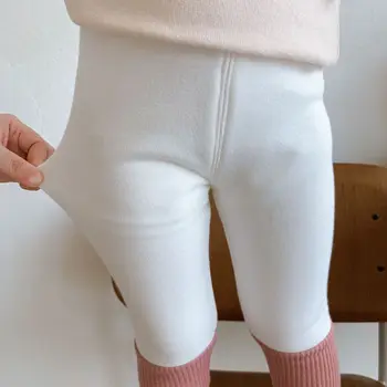  WLG Zimske hlače za djevojčice, Dječje Jesensko-zimske baršun debeli kolaž uske hlače Dječje Dnevne Tople hlače za 1-6 godina