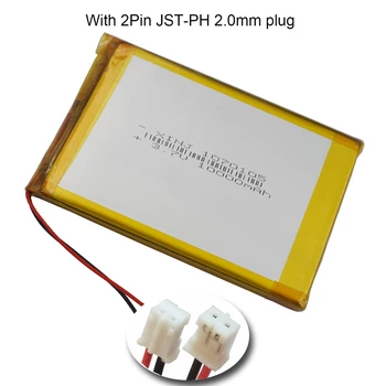  XINJ 3,7 10.000 mah Polimer Punjiva Litij Baterija Lipo 1070105 2Pin JST-PH 1,0 1,25 1,5 2,0 2,54 mm Priključak za tablet PC-GPS