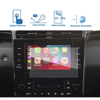  Zaštitna folija za ekran automobila LFOTPP Za Tucson NX4 2021 8-inčni Zaslon Osjetljiv na dodir GPS navigacija Auto dodatna Oprema za interijer 191*115 mm