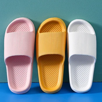  Ženske sandale Ljeto japanke Papuče s jastucima Udobnu obuću đonovi Kućna obuća za kupaonicu Kućne papuče Slajdova